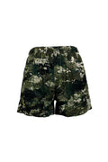 Kids Rugaz Shorts in a Kakariki camouflage pattern in a durable two-way brushed MicroLite fabric for water repellent lightweight comfort. Featuring a flexible spandex crutch panel, internal drawcord and elastic waist, they also have deep side pockets and an inner leg gusset. They ship from Australia.
