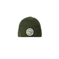Military green adult beanie offers the ideal balance of natural insulation, breathability, and long-lasting wear. One size fits all with a classic Huntech badge front and centre on this recycled blend rib knit beanie. Ships from Australia.