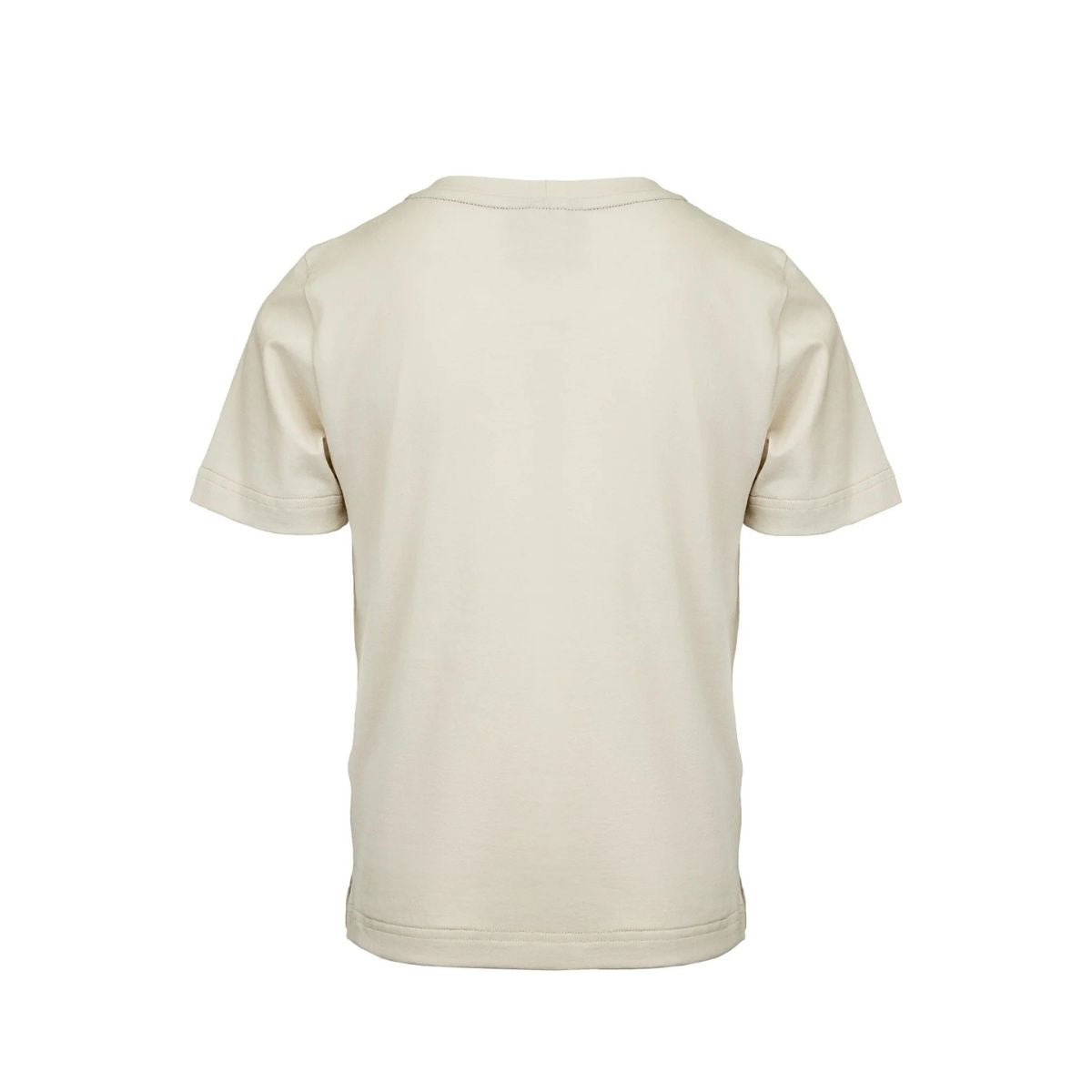 Back of kids' cream t-shirt. Ships from Australia.